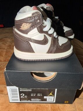 Jordan 1 Retro High Baby 2C Baroque Brown Brand -New w/ Box